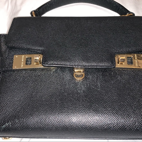 FIRM HENRI BENDEL BLACK SATCHEL - Picture 4 of 13